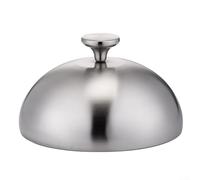 Copertura per alimenti a cupola in metallo con struttura in acciaio inossidabile per un'efficace ritenzione del calore e protezione degli alimenti durante la cottura di carne, verdure e formaggio (30