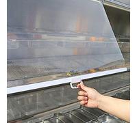 Copertura per alimenti in plastica trasparente per congelatore e frigorifero, dimensioni personalizzabili, 95 x 180 cm, protezione versatile per esposizione al supermercato e uso domestico