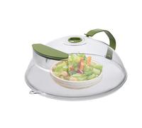 Copertura per alimenti per microonde, tappetino per microonde e coperchio per alimenti con serbatoio d'acqua, copertura media con ventilazione, coperchi facili traspiranti, cesto di lavaggio mult