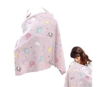 Copertura per allattamento, in cotone, accessori per seggiolino auto, per la sicurezza dei bambini, grembiule con scollo ad, baldacchino per seggiolino auto, per casa, all'aperto, viaggi su