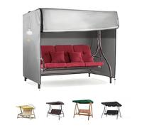 Copertura per altalenas da esterno per altalenas da patio/mobili da esternos per veranda 600D Heavy Duty copertura per tettoia altalena solo coperturas,Grigio,220×125×170cm