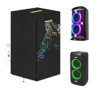 Copertura per altoparlante, copertura antipolvere per JBL Partybox 310 300 e JBL 200,600D Copertura acustica resistente agli strappi Oxford, 100% impermeabile,37.5 * 33 * 69.5cm (Schwarz)
