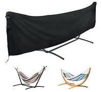 Copertura per Amaca Impermeabile, Telo Copri Completo Oxford 420D, Coperture Protettive per Amaca Sospesa da Giardino e Amaca Matrimoniale da Esterno, Resistente Alle Intemperie (340 x 17 X 86 cm)