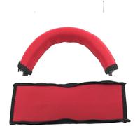 Copertura per archetto cuffie Audio-Technica MSR7 M50X M40X M30X M20X, protezione in neoprene microelastico con cerniera, custodia antipolvere e resistente all'usura per serie ATH, nero (rosso)