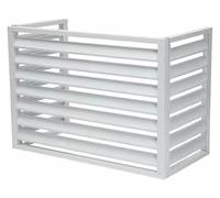 Copertura per Aria Condizionata Esterna, Copertura for condizionatore d'aria in alluminio for la privacy esterna, copertura di protezione for condensatore esterno(White,110x60x80cm)