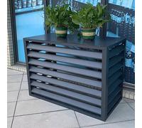 Copertura per Aria Condizionata Esterna, Robusto Copricondizionatore in Alluminio Antifurto, Copertura Ac in Alluminio Antifurto, Adatto per Il Cortile, All'aperto (Color : Grigio, Size : 2-3P)