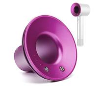 Copertura per asciugacapelli compatibile con Dyson Supersonic HD01 HD02 HD03 HD07 HD08, deflettore anteriore con anello di tenuta (rosso rosa)