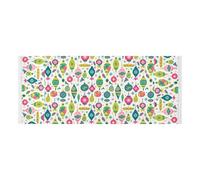 Copertura per asciugatrice con bordo in pizzo con borsa laterale Antipolvere Lavatrice Top Protector Mat per lavatrice microonde frigorifero 130 x 55,9 cm