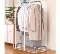 Copertura per Asta Appendiabiti da 60 cm a 180 cm, Antipolvere e Impermeabile, Trasparente in PEVA con Cerniera, Ampia Copertura Protettiva per Appendiabiti, Trasparente A-90x50x150cm