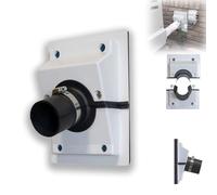 Copertura per attraversamenti a parete HVAC - Kit professionale per nascondere le linee per mini split e set di linee di condizionamento (White,S)