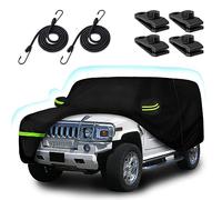 Copertura per auto a 6 strati per Hummer H2 SUV 2002-2009, 210T, impermeabile, protezione da sole, pioggia, UV, polvere, neve, protezione per esterni, H2, copertura completa per auto, con cinghia