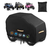 Copertura per auto elettrica per bambini, impermeabile per tutte le stagioni, grande copertura per auto giocattolo, copertura per giocattoli da esterno resistente con rivestimento nano, fibbia
