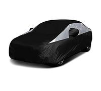 Copertura per auto Titan Jet Black Poly 210T per berline compatte da 447 a 469 cm. Impermeabile, protezione dai raggi UV, resistente ai graffi, apertura con cerniera sul lato del conducente