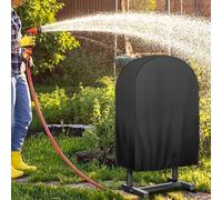 Copertura per avvolgitubo da giardino Oxford 600D, resistente alle intemperie, orlo regolabile e cinghie rinforzate per riporre e proteggere dalla polvere all'aperto (61 x 25,4 x 61 cm)