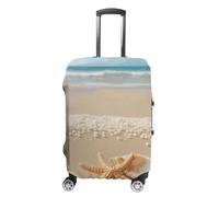 Copertura per bagagli a mano con stelle marine e valigie da spiaggia per bagagli approvata TSA, protezione elastica per valigie, antigraffio, lavabile, adatta per custodie da 48-76 cm - XL
