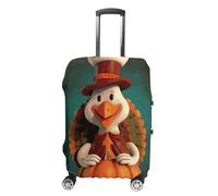 Copertura per bagagli a mano Happy Thanksgiving Turchia Valigie Coperture per bagagli Approvato TSA Protezione per bagagli da viaggio Elastica Protezione per Valigie Antigraffio Lavabile Adatto per