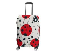 Copertura per bagagli a mano Rosso Nero Maculato Coccinella Valigie Coperture per bagagli Approvato TSA Travel Bagagli Manica Protettiva Elastica Protezione Antigraffio Lavabile Adatto 19-30 Pollici