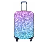 Copertura per bagagli con glitter arcobaleno, lavabile, alla moda, antigraffio, con glitter multicolore, XL, 1, Glitter multicolore, L