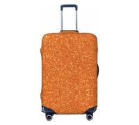 Copertura per bagagli con glitter arcobaleno, lavabile, alla moda, antigraffio, con glitter multicolore, XL, 1, Glitter arancione, x-large
