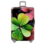 Copertura per Bagagli con Graffiti Colorati Addensare Elastico Valigia per Bambini Adulti Copertura Antipolvere Accessori da Viaggio Adatto 18-32 Pollici Trolley Caso (Verde Rosso,S)