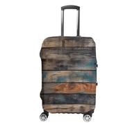 Copertura per bagagli con texture marrone approvata TSA per valigie per bagagli elastica lavabile copertura antigraffio per valigie da viaggio custodia protettiva adatta, Texture marrone, M, Copertura