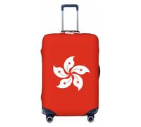 Copertura per bagagli da viaggio con bandiera di Hong Kong, adatta per valigie da 45-81 cm, accessori da viaggio, nero, X-Large