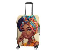 Copertura per bagagli da viaggio con donna africana AME-Rican, lavabile, antigraffio, protezione per valigie, Stile:, L