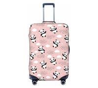 Copertura per bagagli da viaggio, con panda che vola nel cielo (2) coperture lavabili per valigie da 45-81 cm, nero, X-Large
