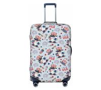 Copertura per bagagli da viaggio, con scritta "I Love Usa", lavabile, adatta per bagagli da 45,7 a 81,7 cm, nero, Medium