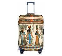 Copertura per bagagli da viaggio con stampa di donne nell'antico Egitto, copertura pieghevole personalizzata, perfetta per tutti i viaggiatori, bianco, L