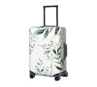Copertura per bagagli da viaggio Copertura per valigie Protezione per valigie con ramoscello verde naturale, copertura per bagagli lavabile, elastica, antigraffio, protezione per valigie