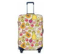 Copertura per bagagli da viaggio - Cute Fruits Lavabile Valigie Coperture per bagagli 45-81 cm, nero, Large