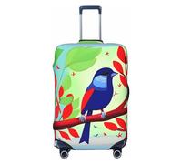 Copertura per bagagli da viaggio grigia per bagagli da 45-81 cm, lavabile, resistente ai graffi, Red Leaf Bird, XL