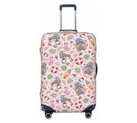 Copertura per bagagli da viaggio - Hello Summer With Gnomo, lavabile, adatta per bagagli da 45,7 a 81,7 cm, nero, Small