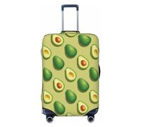 Copertura per bagagli da viaggio, motivo: avocado carino n. 1149, lavabile, adatta per bagagli da 45,7 a 81,7 cm, nero, Small