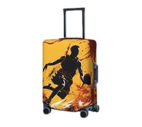 Copertura per bagagli da viaggio per valigia elastica protezione per valigia giocatore di basket giocando a palla Coperture per valigie Lavabile Copertura protettiva antipolvere per bagagli Adatto per