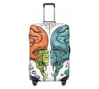 Copertura per bagagli da viaggio Protezione per valigia alla moda Funzioni cervello sinistro e destro in spandex Coperture per bagagli lavabili Copripagagli antigraffio Protezione per bagagli Adatto a