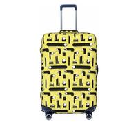 Copertura per bagagli da viaggio - Simpatico mostro con un occhio solo, lavabile, per bagagli da 45,7 a 81,7 cm, nero, X-Large