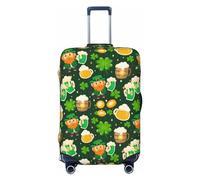 Copertura per bagagli da viaggio - St Patrick'S Day10, lavabile, per bagagli da 45,7 a 81,7 cm, nero, Medium