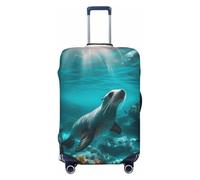 Copertura per bagagli da viaggio - Sunshine Blue Ocean Seal Elasticità, copertura protettiva per bagagli 45-81 cm, Nero , M