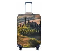 Copertura per bagagli da viaggio Toscana Paesaggio Alberi Paesaggio Fattoria Valigie Protector Elastico Lavabile Copertura per Bagagli Antigraffio Copertura per bagagli Addensare Protezione per