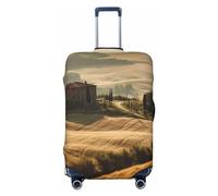 Copertura per bagagli da viaggio Vista del tipico paesaggio toscano coperture per valigie per bagagli Moda Valigie Protector Adatto per bagagli da 18-32 pollici, Nero , M, Set Bagagli