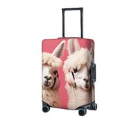 Copertura per bagagli elastica lavabile Protezione per valigie Alpaca ascolto musica Coperture per valigie per bagagli da 45-81 cm Coperture per bagagli portatili da viaggio Manica antipolvere