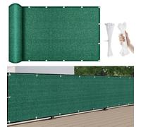 Copertura per Balcone Impermeabile 600 x 40 cm Raggi UV Antistrappo Antivento, Telo Frangivento per Balconi, per Giardino Esterno, Verde Scuro