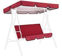 Copertura per baldacchino da esterno, a tre posti, protezione impermeabile per panca da giardino, protezione da tappezzeria per mobili da cortile, resistente ai raggi UV, antipolvere, con