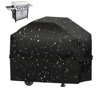 Copertura per Barbecue 145×61×117 cm - Telo Impermeabile per Barbecue a Gas e Carbonella - Tessuto Oxford 210D Resistente a Pioggia, Sole e Intemperie, con Chiusure in Velcro e Borsa per il Trasporto