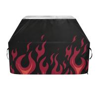 Copertura per barbecue a forma di giraffa che scorre di fuoco, 165 cm, impermeabile, resistente, antistrappo, resistente allo sbiadimento, copertura per barbecue con coulisse regolabile per polvere e