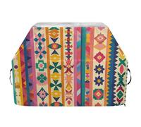 Copertura per barbecue a gas con forme astratte tradizionali, 165 cm, impermeabile, resistente, antistrappo, resistente allo sbiadimento, copertura per barbecue con coulisse regolabile per polvere e