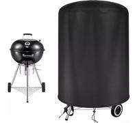 Copertura per barbecue compatibile con modelli di bollitori Weber, elemento di difesa da pioggia, polvere, detriti, panno Oxford 210D con strato in PVC (diametro 77 cm x 58 cm)