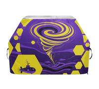 Copertura per barbecue con motivo astratto Tornado, 165 cm, impermeabile, resistente, resistente allo sbiadimento e ai raggi UV, con coulisse regolabile per polvere e vento